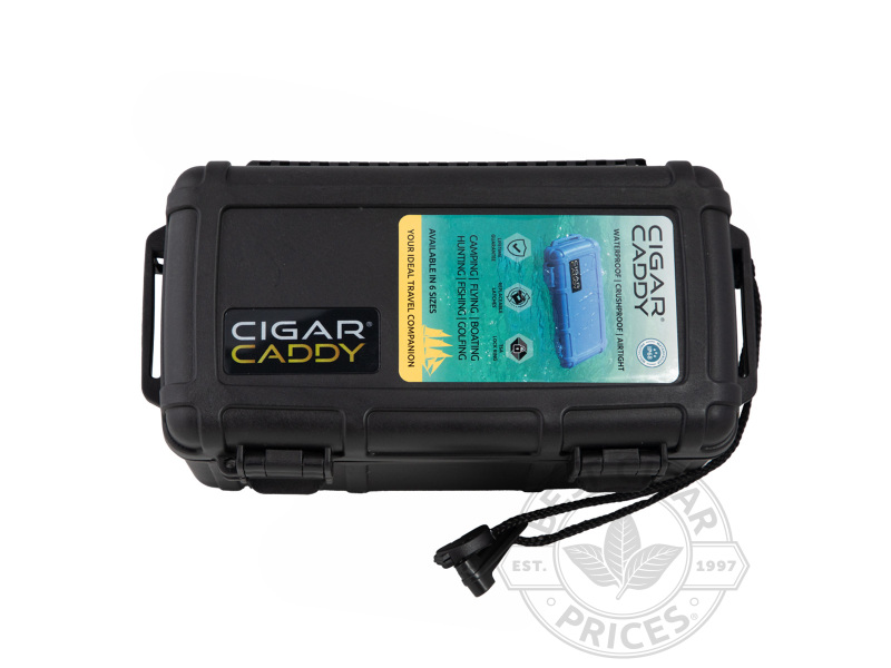 Cigar Caddy 15 Cigar Travel Case- Black - Box of 20