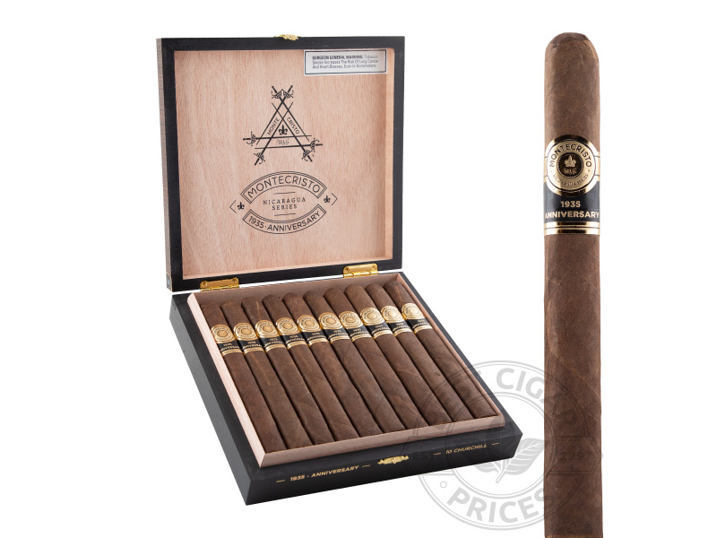 Montecristo 1935 Anniversary Nicaragua Churchill Box Pressed - 10 Cigars