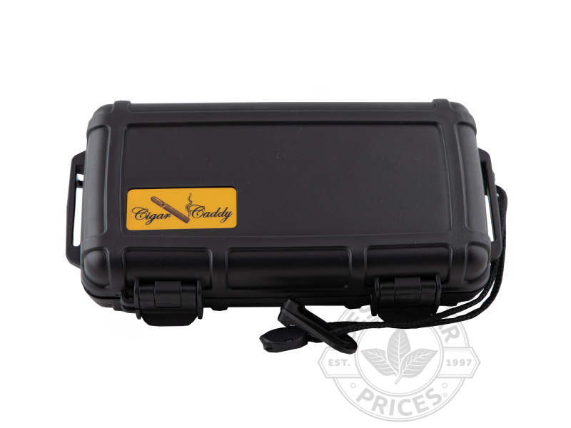 Cigar Caddy 5 Count Travel Case- Black - Box of 20