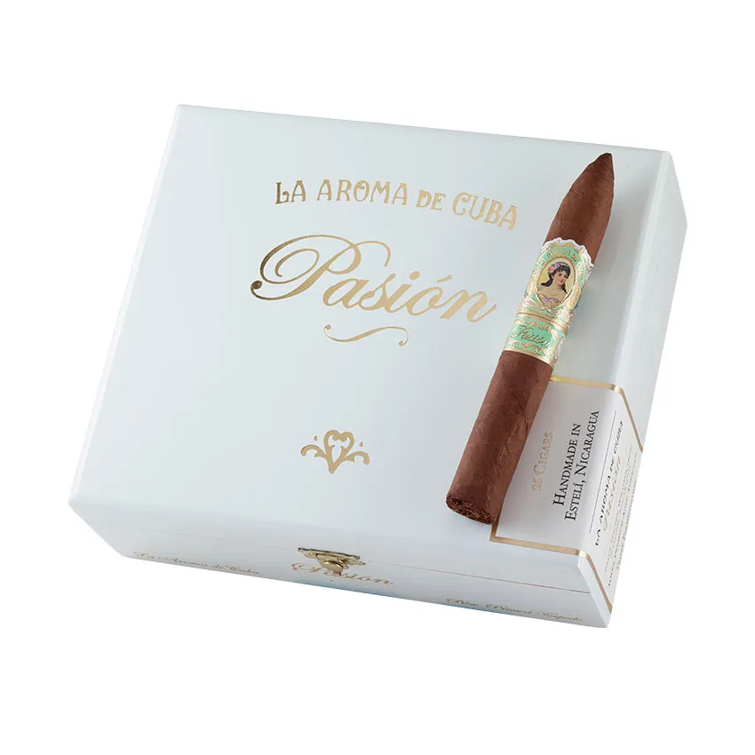 La Aroma De Cuba Pasion Torpedo Box-Pressed Natural | Torpedo | Box of 25