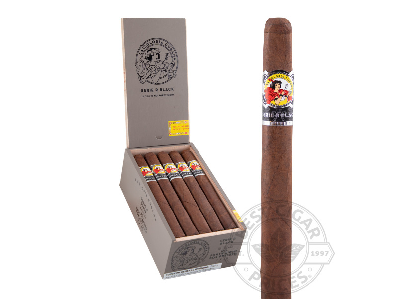 La Gloria Cubana Serie R Black No. 48 Box-pressed - 18 Cigars