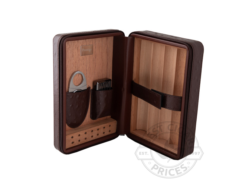 Manhattan Travel Cigar Case- Brown - Box of 20