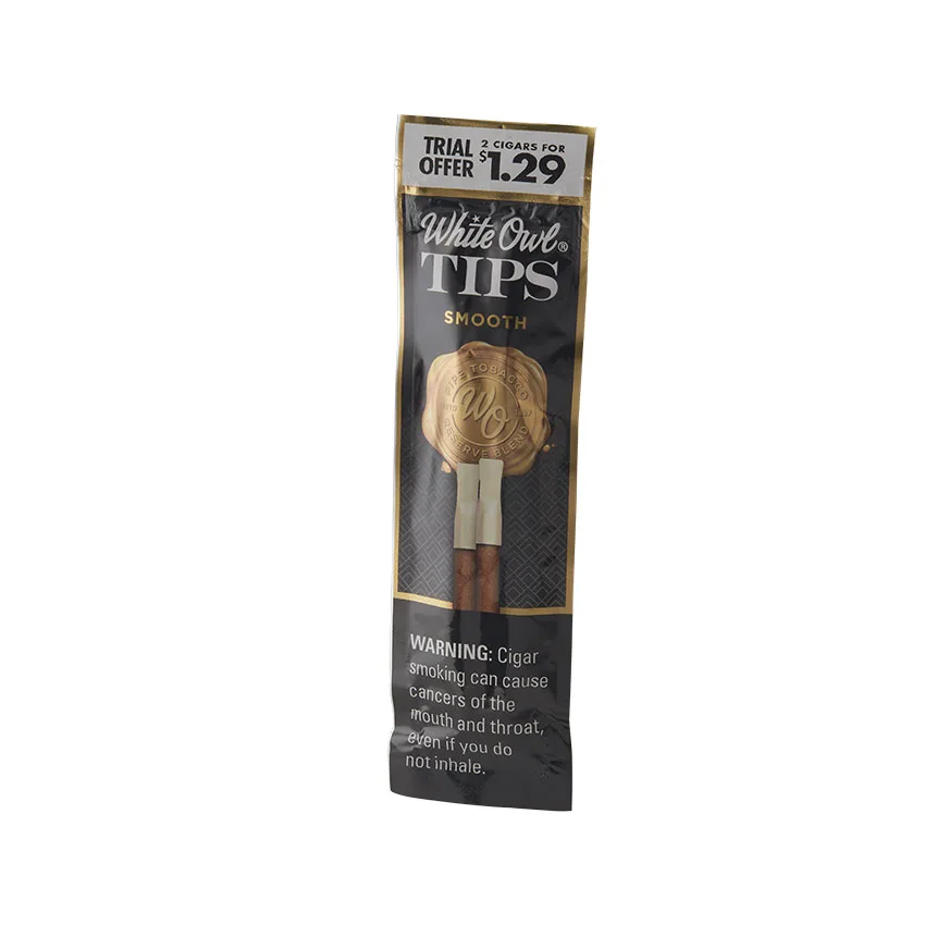 White Owl Tips 15/2 Smooth Natural | Cigarillo | Pack of 2