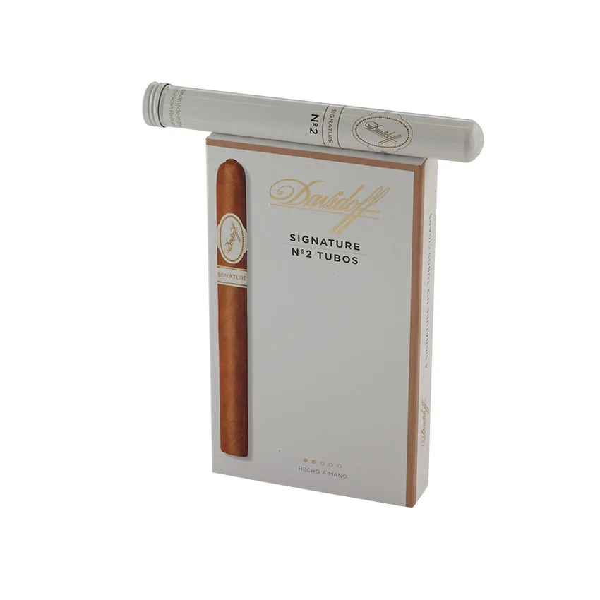 Davidoff Signature No.2 Tubos Natural | Panatela | Pack of 4