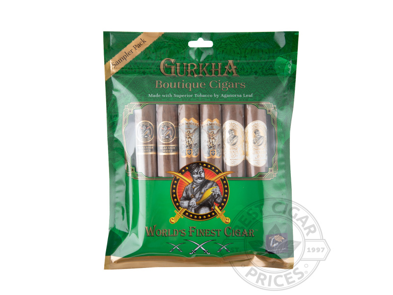 Gurkha Boutique Cigars Toro Fresh Pack Sampler - Green Sampler - 6 Cigars