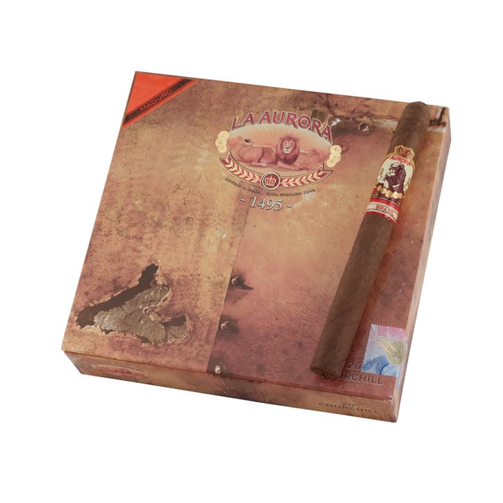 La Aurora 1495 Brazil Churchill Maduro | Churchill | Box of 20