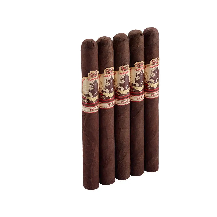 La Aurora 1495 Brazil Churchill Maduro | Churchill | Pack of 5