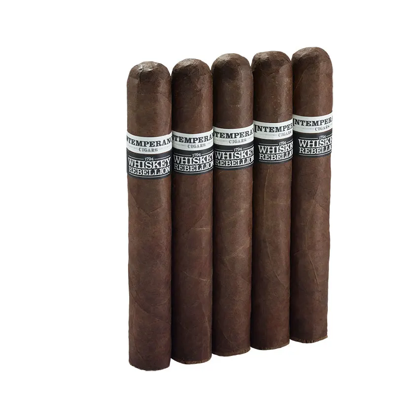 RoMa Craft Intemperance Whiskey Rebellion 1794 Tully Natural | Toro | Pack of 5