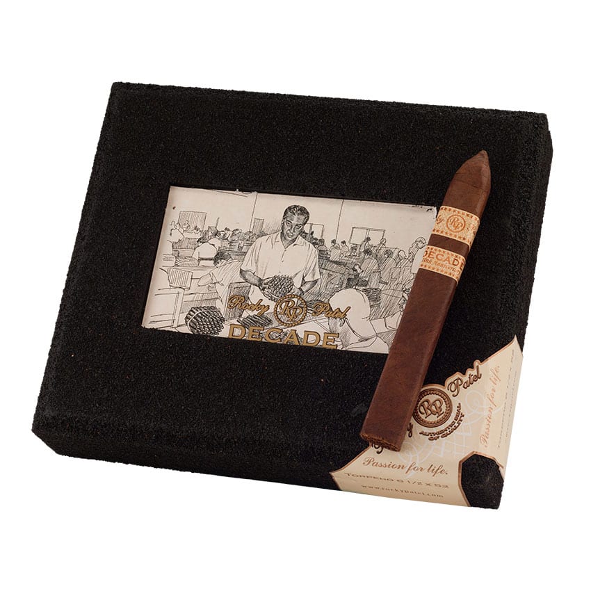 Rocky Patel Decade Torpedo Natural | Torpedo | Box of 20