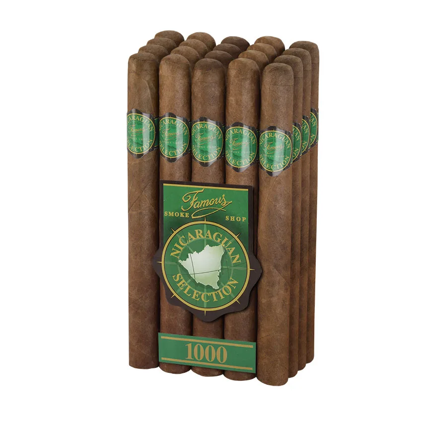 Famous Nicaraguan Selection 1000 8 x 52 Natural | Presidente | Bundle of 20