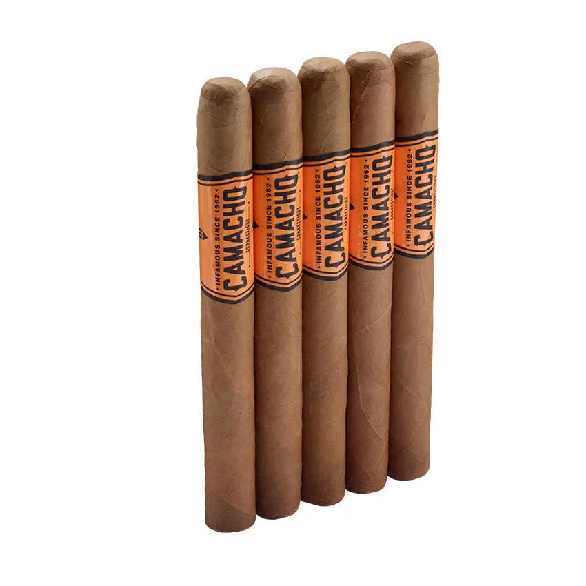 Camacho Connecticut Churchill Natural | Churchill | Pack of 5