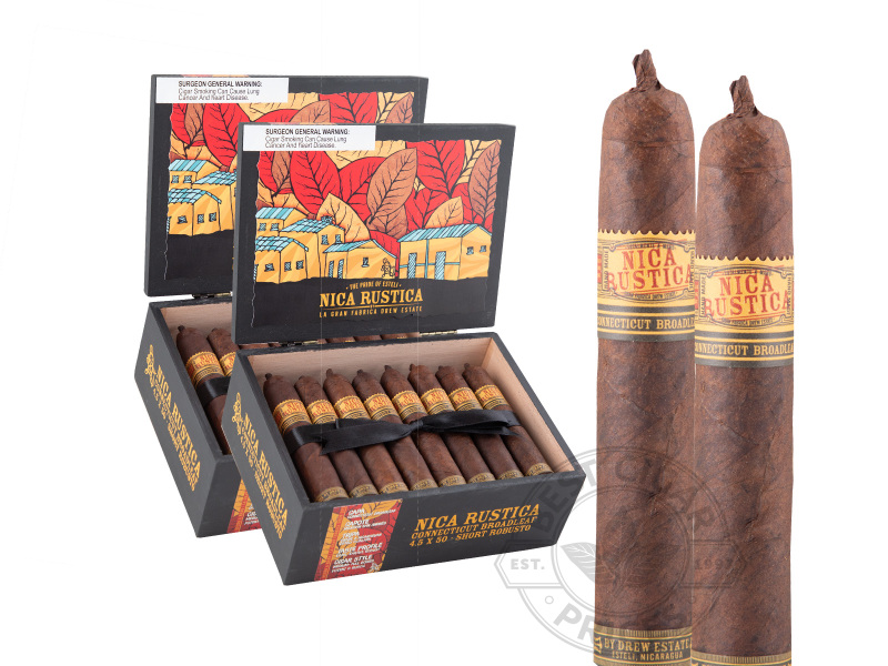 Nica Rustica Broadleaf Short Robusto - 50 Cigars
