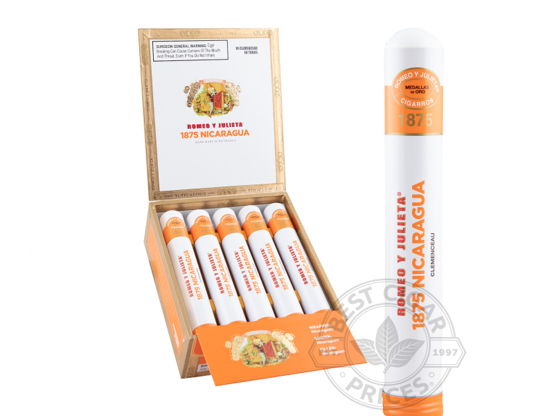 Romeo Y Julieta 1875 Nicaragua Clemenceau En Tubo - 10 Cigars