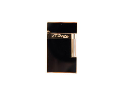Line 2 Soft Flame Lighter By S.T. Dupont- Black Lacquered - Box of 20