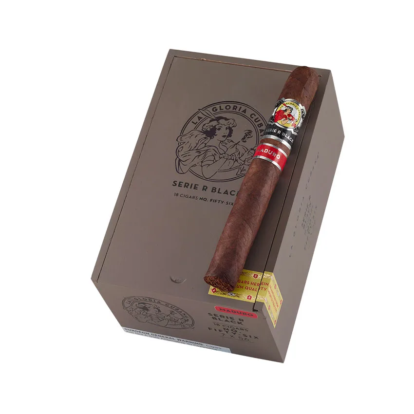 La Gloria Cubana Serie R Black Maduro No. 56 | Churchill | Box of 18