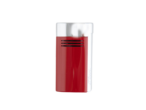 Mega Jet Lighter By S.T. Dupont- Red & Chrome - Box of 20