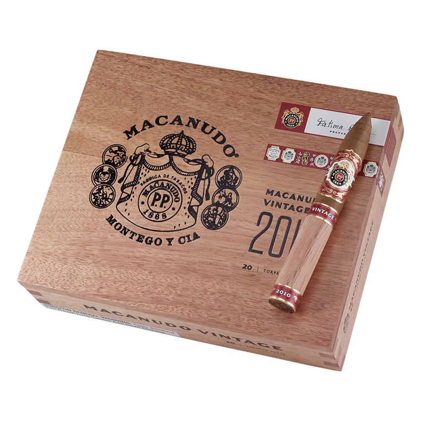 Macanudo Vintage 2010 Torpedo Natural | Torpedo | Box of 20