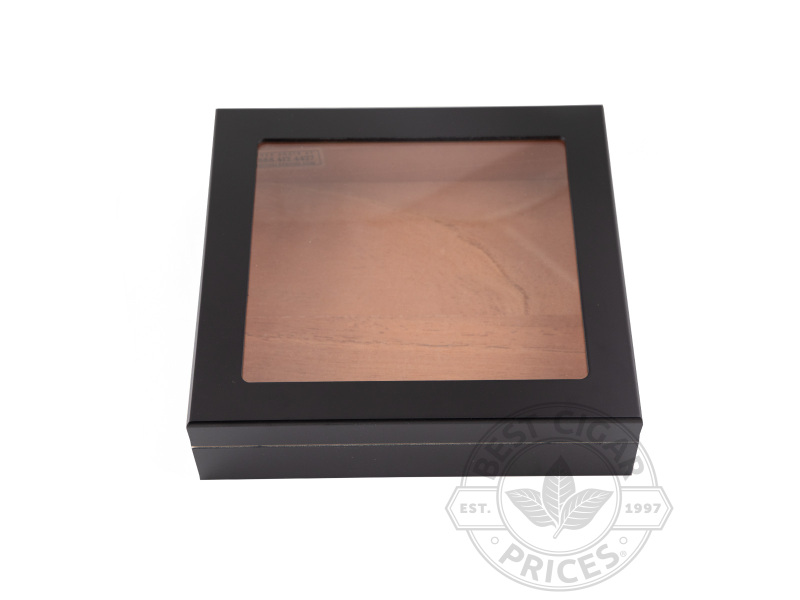 Chateau Black 20 Count Glasstop Humidor By Prestige - Box of 20