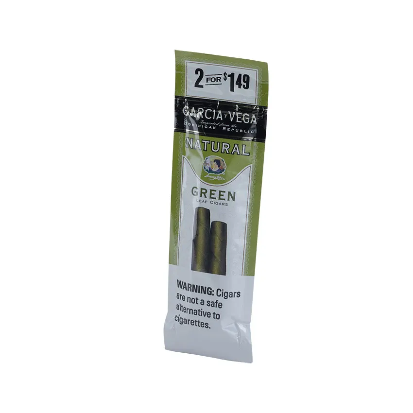 Garcia y Vega Natural Green 15/2 | Cigarillo | Pack of 2