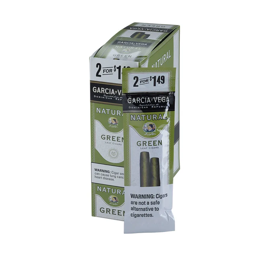 Garcia y Vega Natural Green 15/2 | Cigarillo | Upright of 30