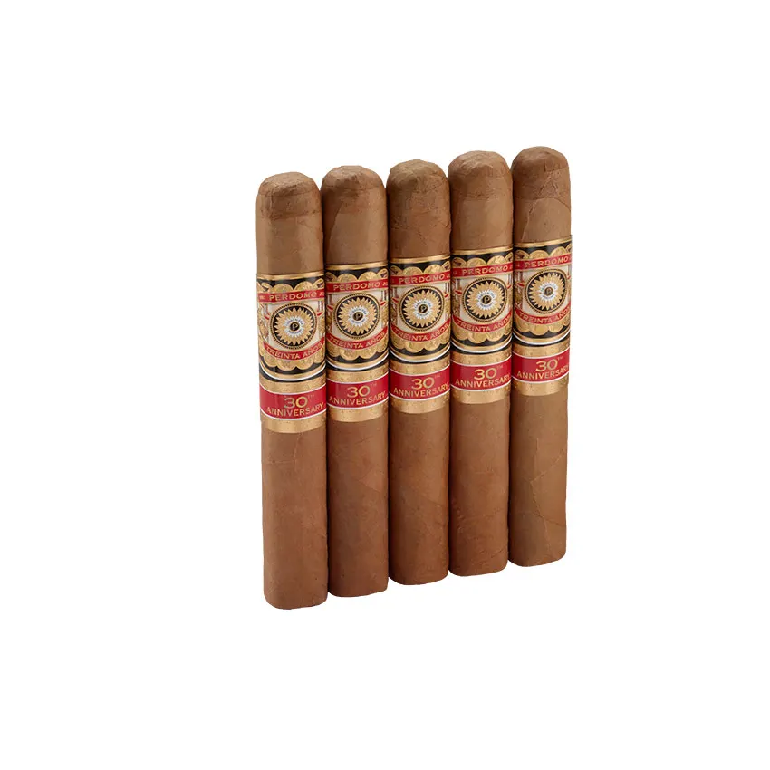 Perdomo 30th Anniversary Connecticut Epicure Natural | Toro | Pack of 5