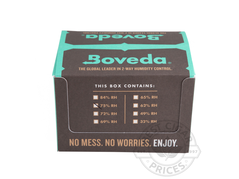 Boveda Humidipak 60 Gram - 75% Relative Humidity - Pack Of 12 - Box of 20