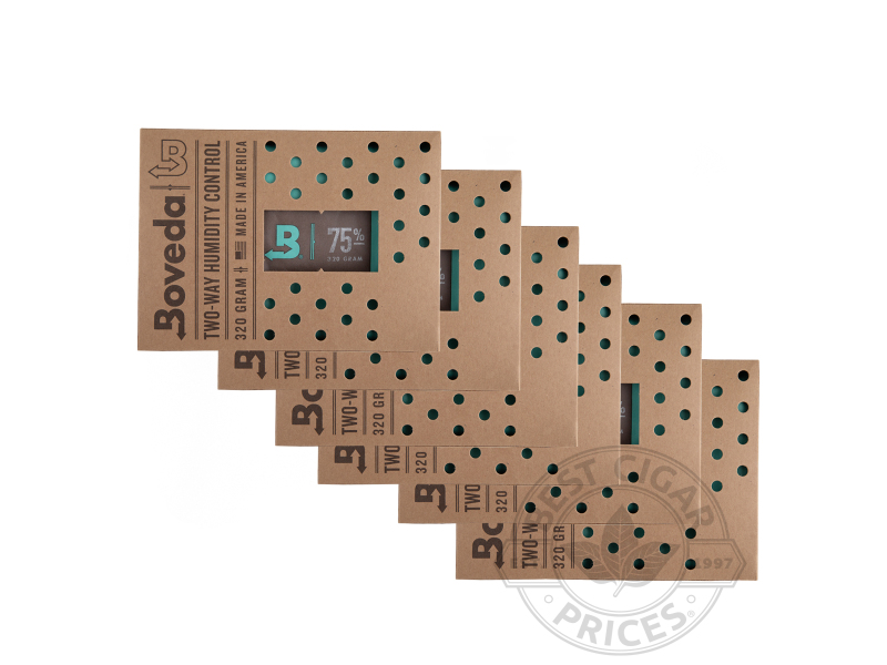 Boveda Humidipak 320 Gram - 75% Relative Humidity - Pack Of 6 Singles - Box of 20