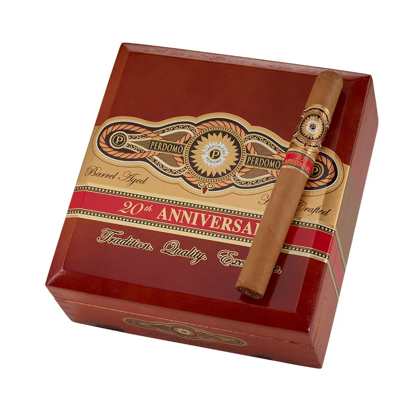 Perdomo 20th Anniversary Connecticut Corona Grande Natural | Corona | Box of 24