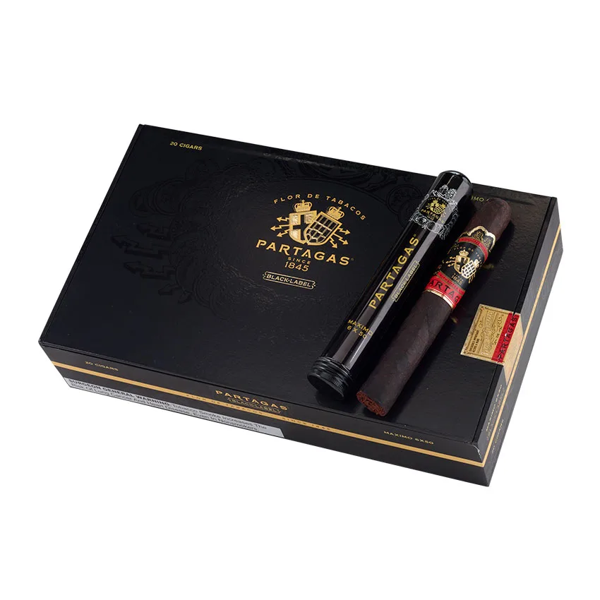 Partagas Black Label Maximo Dark Natural | Toro | Box of 20