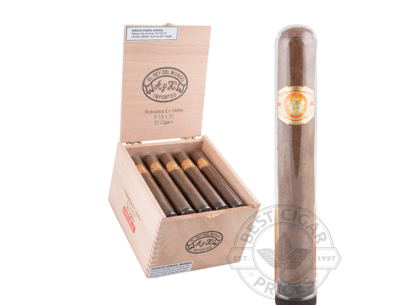 El Rey Del Mundo Natural Robusto En Vidrio - 20 Cigars
