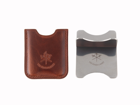 Tan Leather Cigar Stand By Les Fines Lames - Box of 20