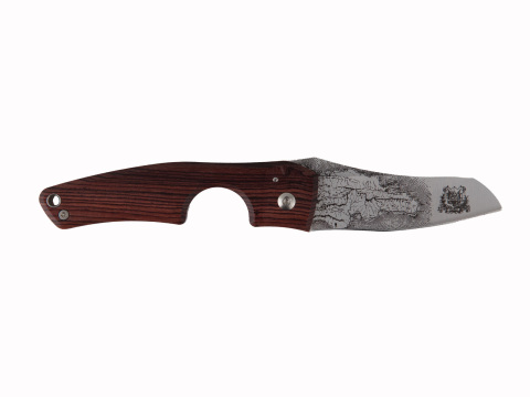 Le Petit Pocket Knife Cigar Cutter, Dominican Republic Map, Compass Series- Kingwood Handle - Box of 20