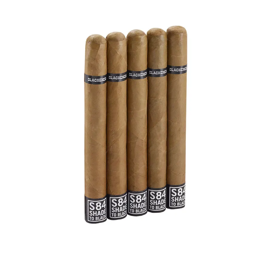 Blackened S84 Shade by Drew Estate Corona Doble Natural | Double Corona | Pack of 5