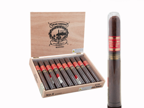 Gran Habano Gran Robusto #5 Corojo Maduro Tubo - 10 Cigars