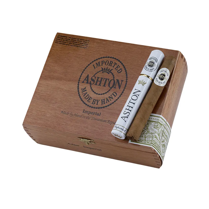 Ashton Classic Imperial (Aluminum Tube) Natural | Corona | Box of 24
