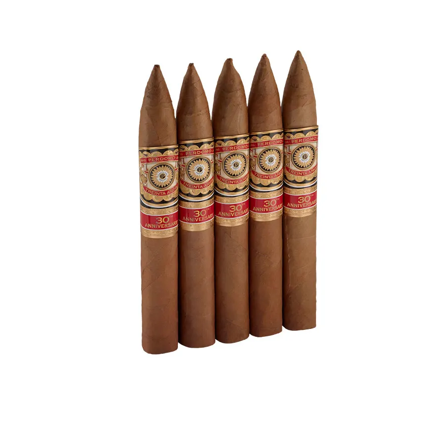 Perdomo 30th Anniversary Connecticut Torpedo Natural | Torpedo | Pack of 5