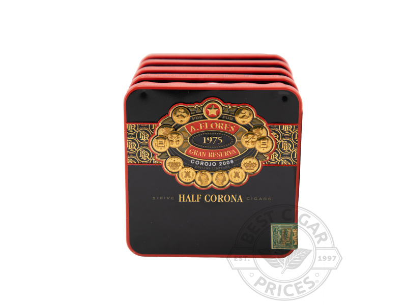A. Flores 1975 Gran Reserva Corojo Half Corona Tins - 25 Cigarillos