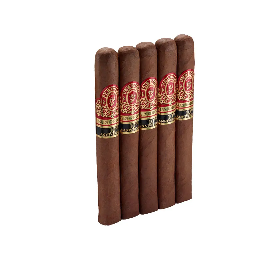 Perdomo Reserve 10th Anniversary Sun Grown Churchill Natural | Churchill | Pack of 5