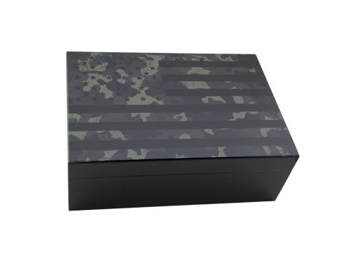 Porto Military Flag Humidor By Humidor Supreme - Box of 20