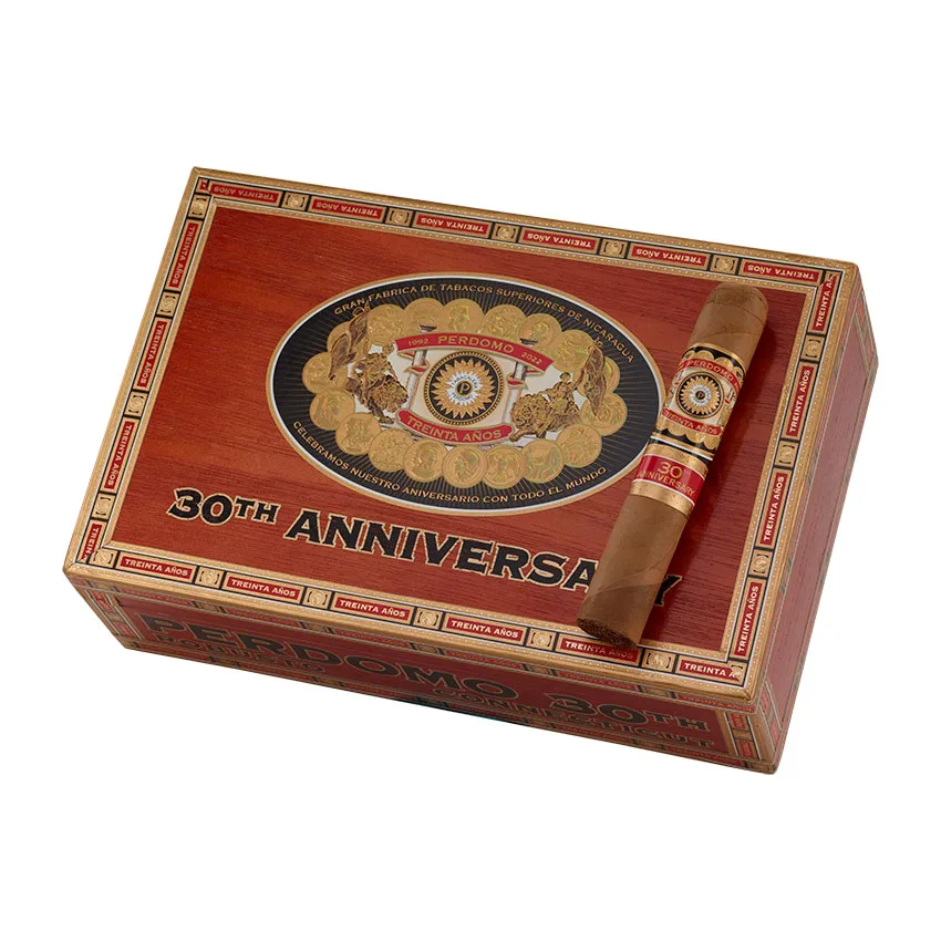 Perdomo 30th Anniversary Connecticut Robusto Natural | Robusto | Box of 30