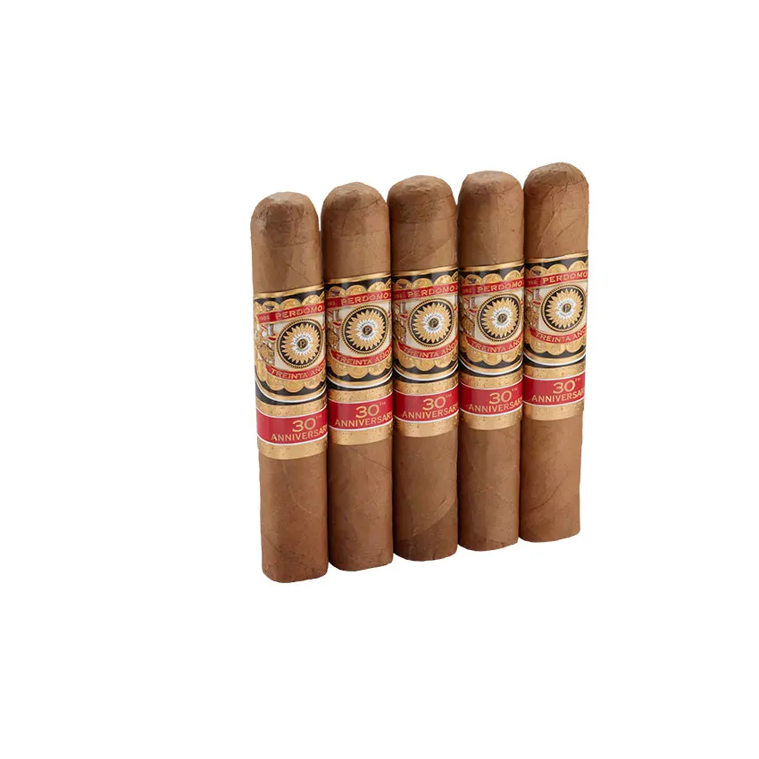 Perdomo 30th Anniversary Connecticut Robusto Natural | Robusto | Pack of 5