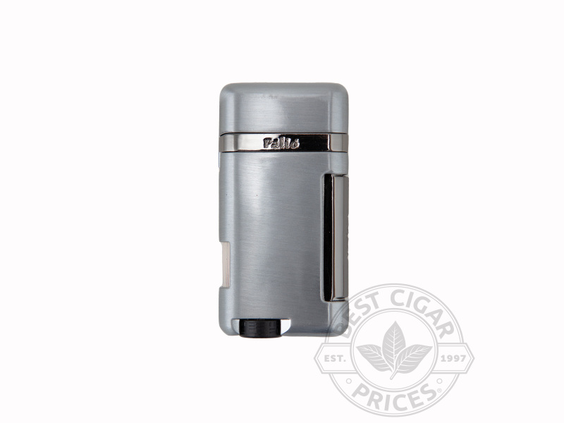 Palio Lazio Angled Single Jet Lighter - Silver - Box of 20