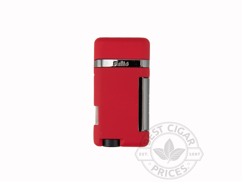 Palio Lazio Angled Single Jet Lighter - Red - Box of 20