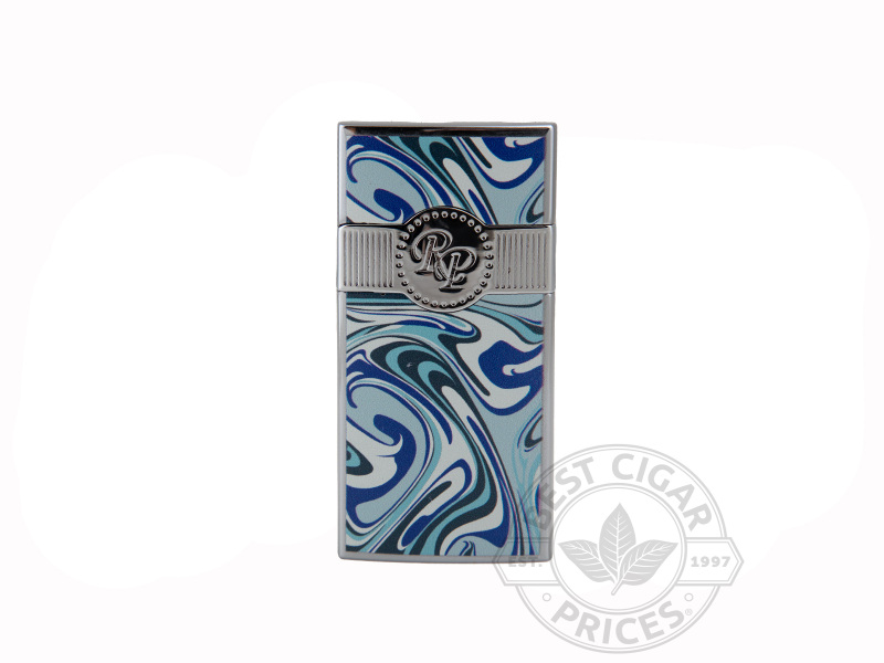 Rocky Patel Artisan Lighter - Silver & Blue
