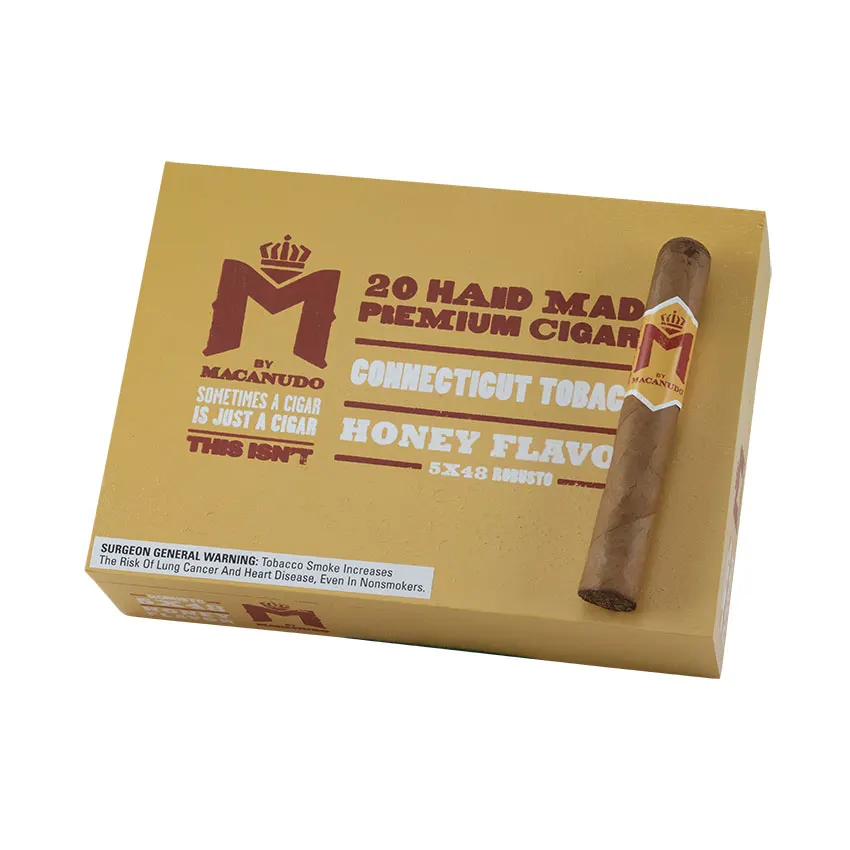 M By Macanudo Honey Robusto Natural | Robusto | Box of 20