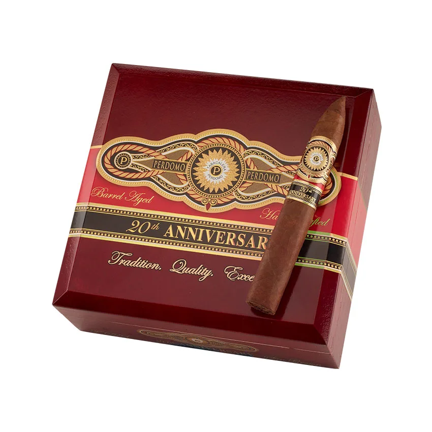 Perdomo 20th Anniversary Sun Grown Torpedo Natural | Torpedo | Box of 24