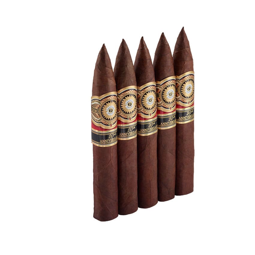 Perdomo 20th Anniversary Sun Grown Torpedo Natural | Torpedo | Pack of 5