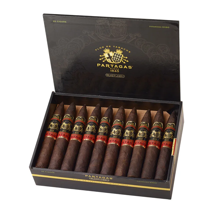 Partagas Black Label Piramide Dark Natural | Torpedo | Box of 20