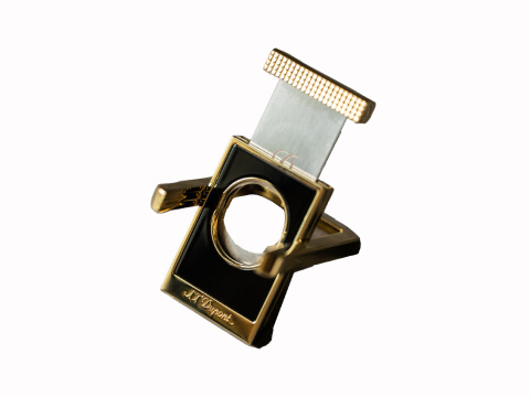 Cigar Cutter & Stand By S.T. Dupont - Black & Gold - Box of 20