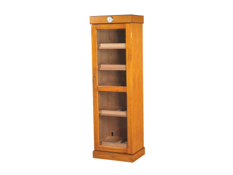 Oak Cigar Tower Shelf Humidor - Box of 20